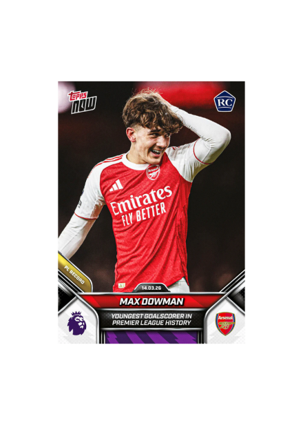 Max Dowman – Premier League Topps NOW® 2025-26 – Karta 156